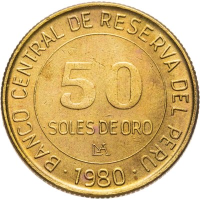 купить Перу 50 солей (soles) 1980