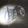 Купить Вазочка для небольшого букета с резным геометрическим декором, хрусталь, алмазная грань, Европа, 1970-1990 гг.