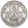 Купить Великобритания 1 шиллинг (shilling) 1942   Шотландский шиллинг - лев, сидящий на короне