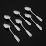Купить Набор из 6 столовых ложек лаконичного дизайна в коробке, металл, серебрение, Германия, 1900-1930 гг.