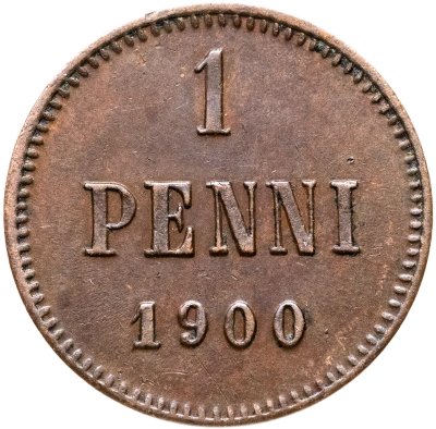купить 1 пенни (penni) 1900 Российская Финляндия