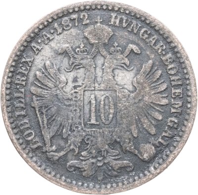 купить Австрия 10 крейцеров 1872
