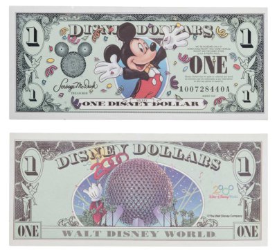 купить США 1 Дисней доллар 2000 года Серия АА