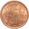 Купить Испания 2 евроцента (cents) 2000