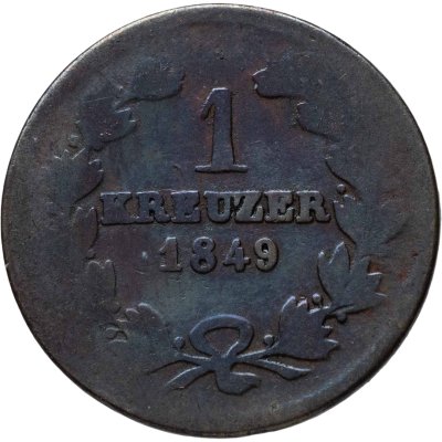 купить Германия, Баден 1 крейцер 1849