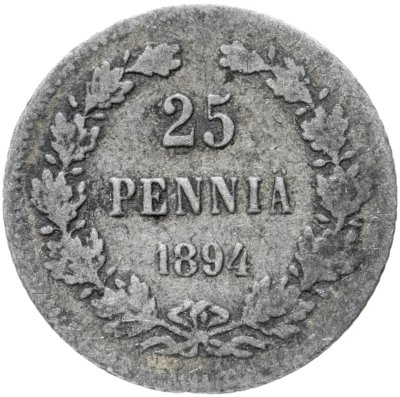 Купить 25 пенни (pennia) 1894 L