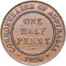 Купить Австралия 1/2 пенни (penny) 1926