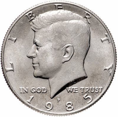 купить США 50 центов (1/2 доллара, half dollar) 1985 Р "Kennedy Half Dollar (Кеннеди)"