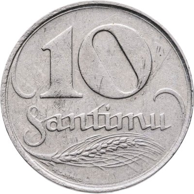 купить Латвия 10 сантимов (santimu) 1922