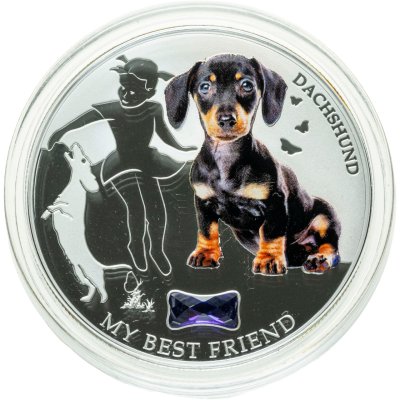 купить Фиджи 2 доллара 2013 "Собака Такса" в капсуле