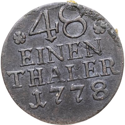 купить Пруссия 1/48 талера 1778