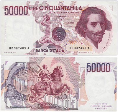 купить Италия 50000 лир 1984 (Pick 113a)