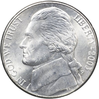 купить США 5 центов [Никель] 2003 P [KM#A192] "Jefferson Nickel"