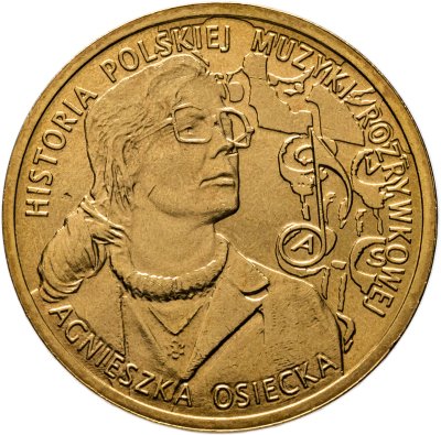 купить Польша 2 злотых 2013 "Агнешка Осецкая (Agnieszka Osiecka)"
