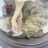 Купить Статуэтка "Брат и сестра", выполненная в стилистике Capodimonte, композитный материал, роспись, дерево, Италия, 1970-1990 гг.