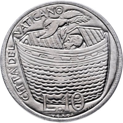 купить Ватикан 10 лир (lire) 1975 "Лето Господне"