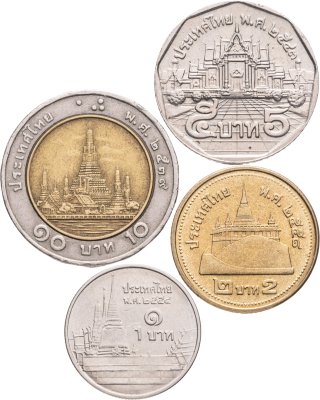 купить Таиланд набор из 4 монет 1996-2011