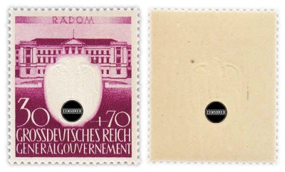 купить Германия, Третий Рейх, генерал-губернаторство Польша 30+70 грошей 1943 "Годовщина 3 года со дня основания партии НСДРП Генерал-губернаторства"