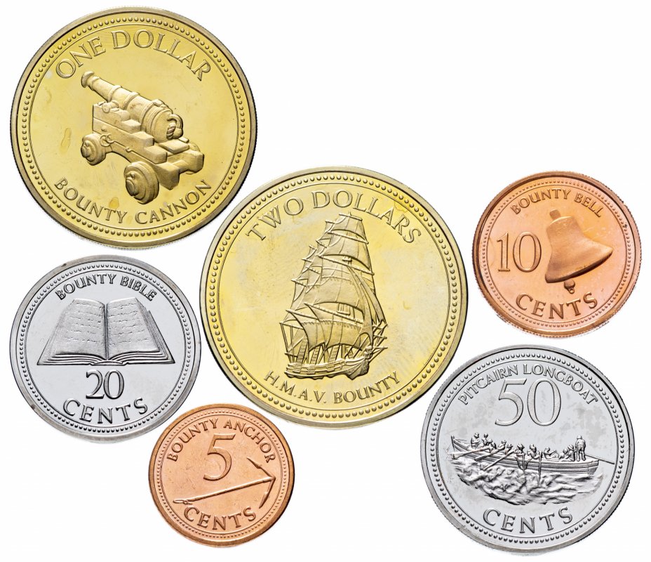 купить Острова Питкерн набор монет 2010