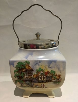 купить Бисквитница, фарфор, металл, Англия, 1940-1960 гг.