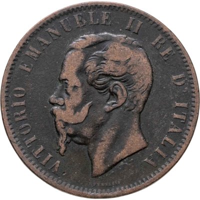 купить Италия 10 чентезимо (centesimi) 1867 T знак монетного двора: "T" - Турин