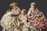 Купить Статуэтка "Три красавицы", фарфор, кружевной фарфор, роспись, золочение, Unterweissbach Werkstätten (Унтервайсбах), Германия, 1958-1976 гг.