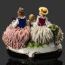 Купить Статуэтка "Три красавицы", фарфор, кружевной фарфор, роспись, золочение, Unterweissbach Werkstätten (Унтервайсбах), Германия, 1958-1976 гг.