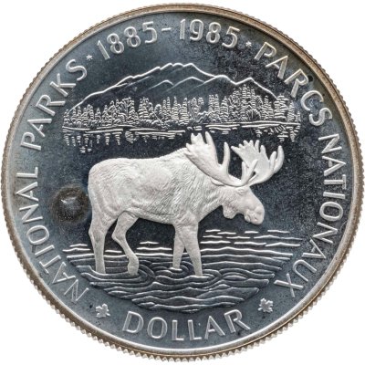купить Канада 1 доллар (dollar) 1985 100 лет Национальным паркам