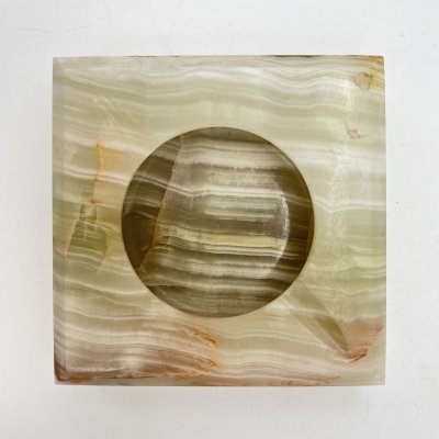 купить Пепельница квадратной формы, оникс, резьба, Азия, 2000-2015 гг.