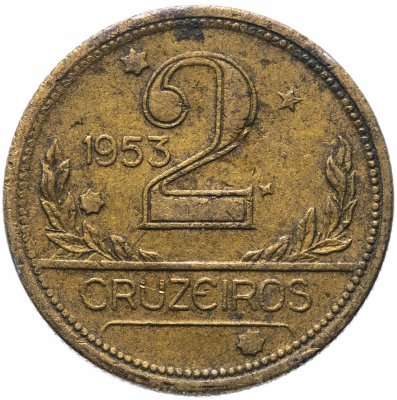 купить Бразилия 2 крузейро (cruzeiros) 1953