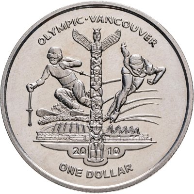 купить Сьерра-Леоне 1 доллар (dollar) 2009 Игры XXI зимней Олимпиады Ванкувер-2010 - спортсмены