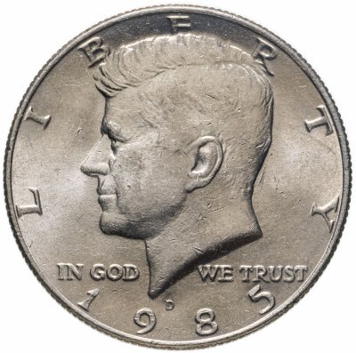 купить США 50 центов (1/2 доллара, half dollar) 1985 D "Kennedy Half Dollar (Кеннеди)"