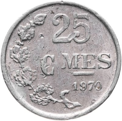 купить Люксембург 25 сантимов (centimes) 1970