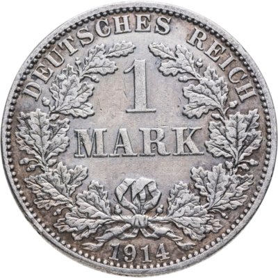 купить Германия 1 марка (mark) 1914 A знак монетного двора: "A" - Берлин