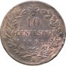 Купить Италия 10 чентезимо (centesimi) 1893 Знак монетного двора "BI" - Бирмингем