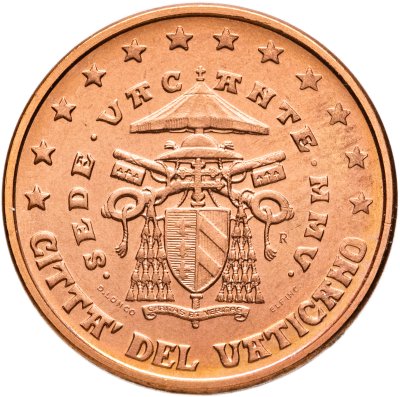 купить Ватикан 5 центов (cents) 2005 "Вакантный престол"