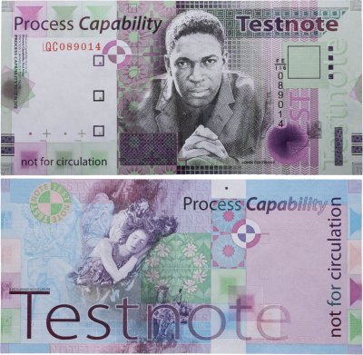 купить Тестовая банкнота Великобритания De La Rue "«Сон в летнюю ночь» Джон Колтрейн"