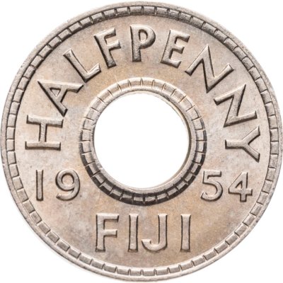 купить Фиджи 1/2 пенни (penny) 1954