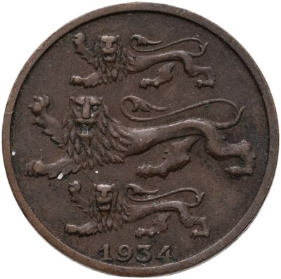 купить Эстония 2 сента (senti) 1934