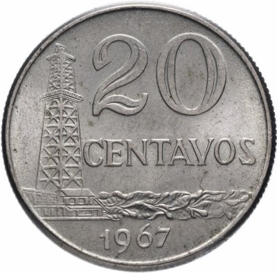 купить Бразилия 20 сентаво (centavos) 1967