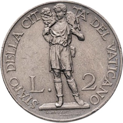 купить Ватикан 2 лиры (lire) 1931
