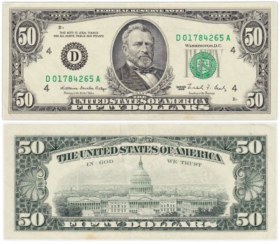 купить США 50 долларов 1988 год (Pick 484) D-Cleveland OH