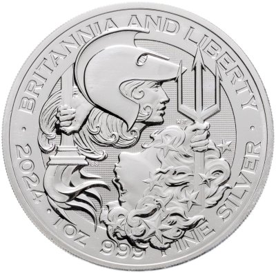 купить Великобритания 2 фунта 2024 "Британия и Свобода"