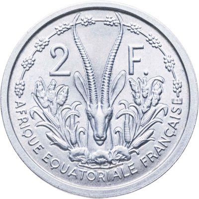 купить Французская Экваториальная Африка 2 франка (francs) 1948