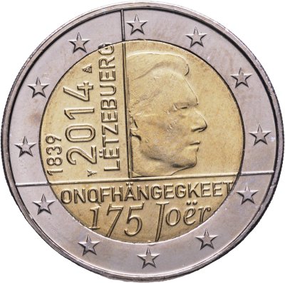 купить Люксембург 2 euro (евро) 2014 "175 лет независимости Люксембурга"