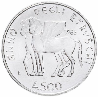 купить Италия 500 лир 1985 "Год этрусской культуры"
