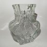 Купить Ваза фигурная, стекло, (эффект морозного стекла), Walther Glas, Германия, 1970-1990 гг.