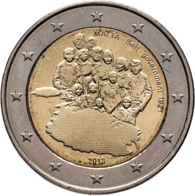 купить Мальта 2 евро (euro) 2013 "100 лет Самоуправлению Мальты"