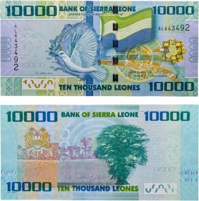 купить Сьерра-Леоне 10000 леоне 2010