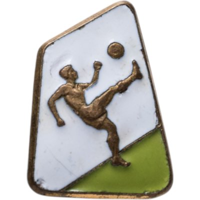 купить Значок секции футбола при ДСО "Жальгирис" (Zalgeris). СССР, ММД, 1960-1970 гг.